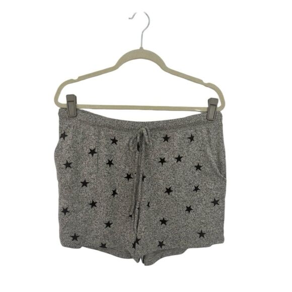 Lucky Brand SZ L star print grey lounge shorts - Picture 1 of 5